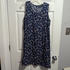 Blue Floral Dress